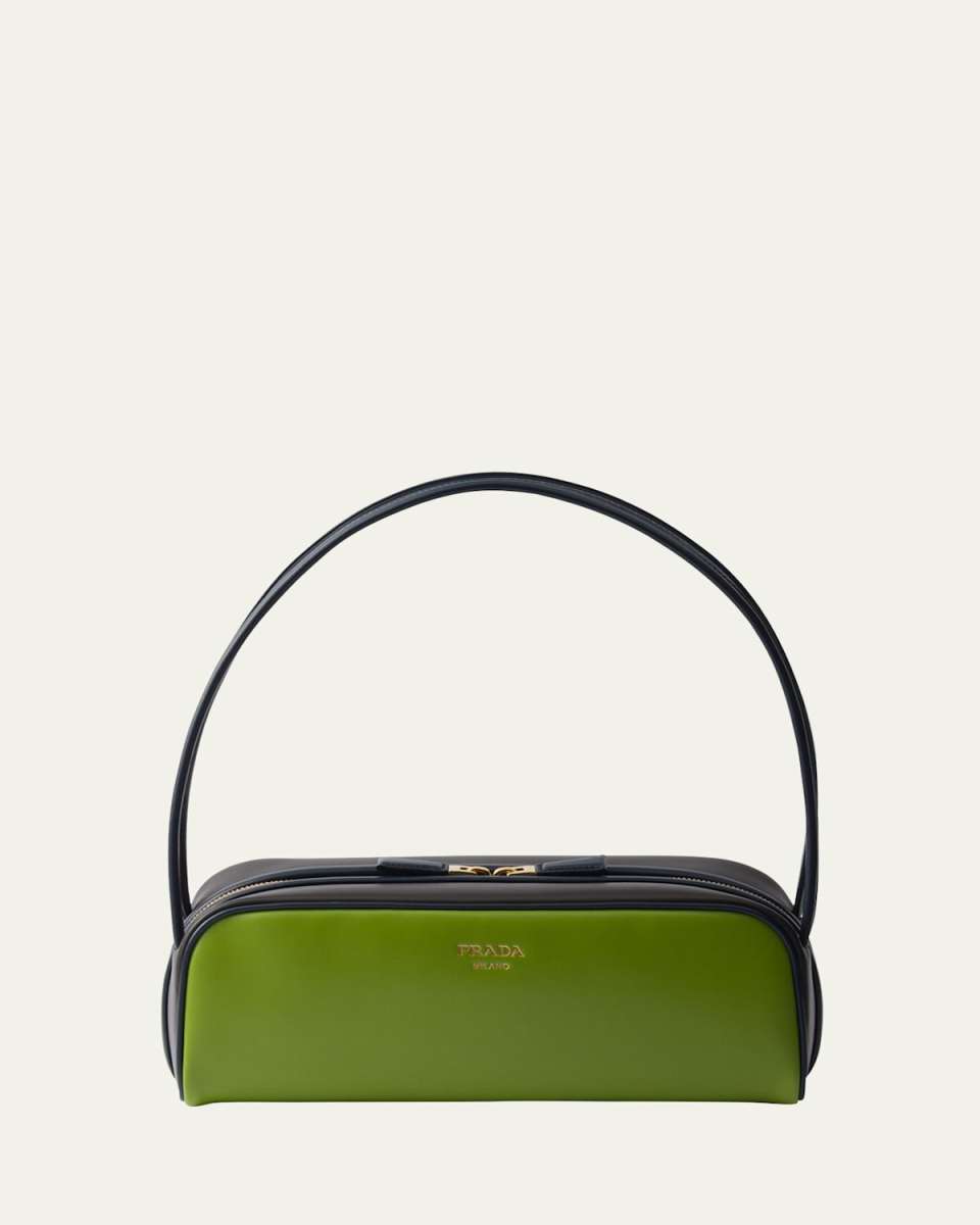 Swing Bicolor Leather Shoulder Bag